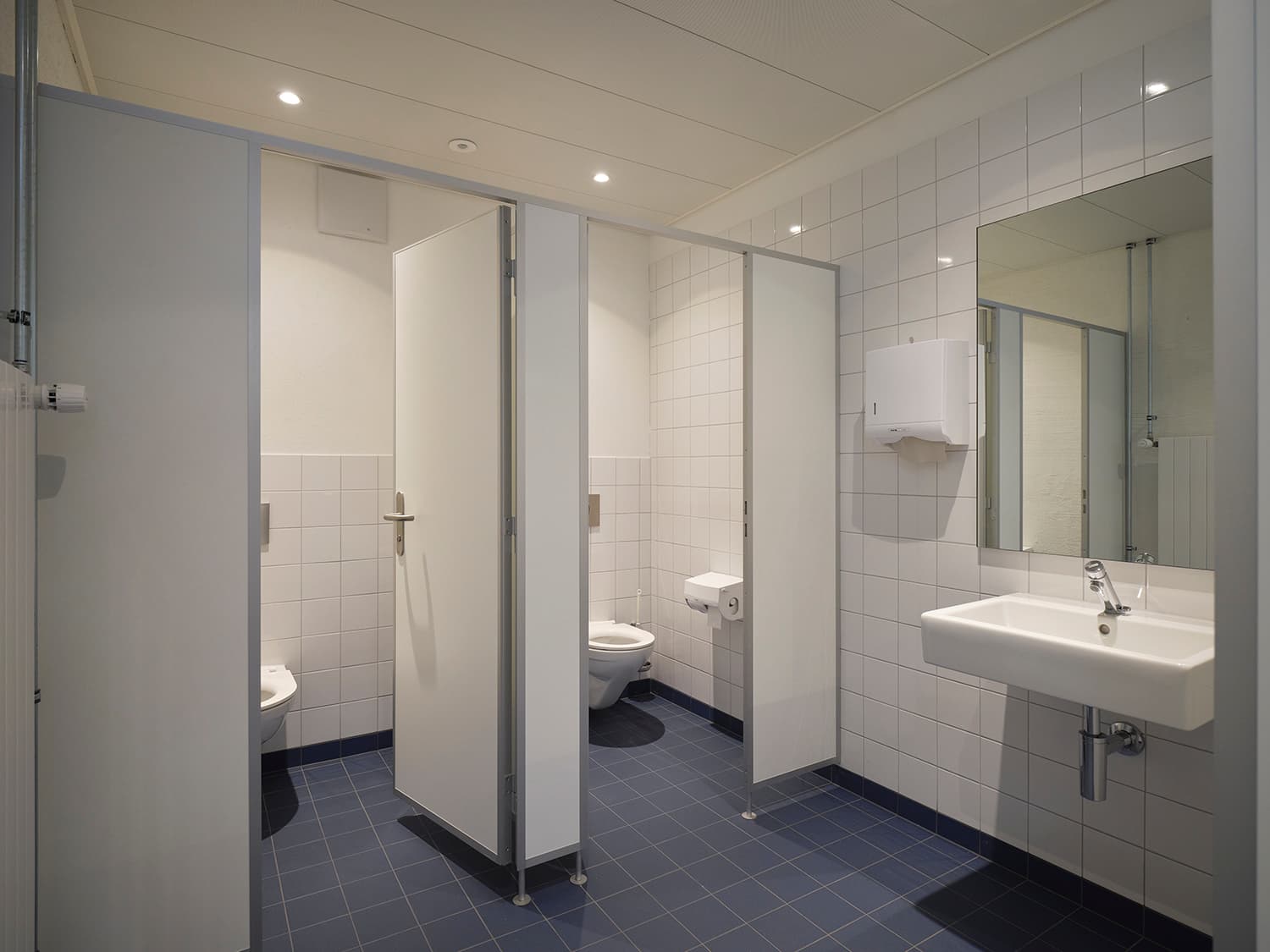 Toilettenanlagen im Gebäude WKL-121 im Neuen Klybeck in Basel