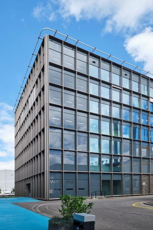 View of the building WKL-132 on the Klybeck site in Basel